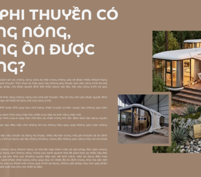 Nhà phi thuyền có chống nóng, chống ồn được không?